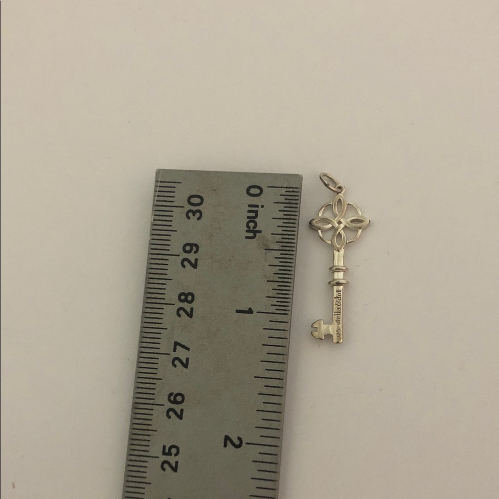 Stella & Dot Sterling Silver (925) Four Point Celtic Knot Key Pendant - Picture 5 of 5